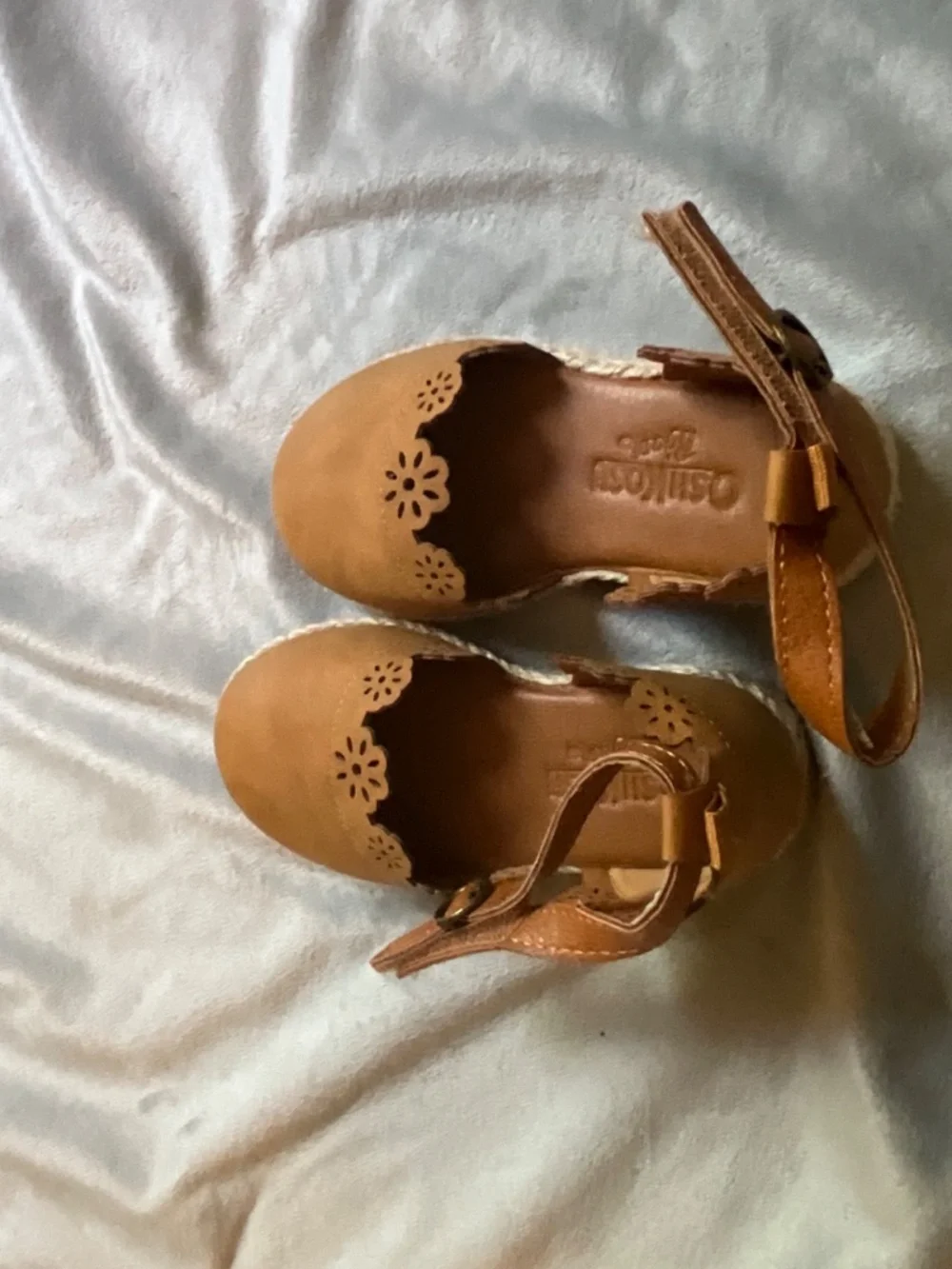 Girls Espadrille Sandals - Tan (size 6) Like New